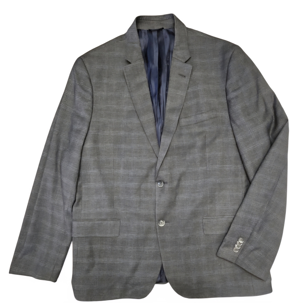 Ben Sherman Charcoal Plaid Blazer 44R